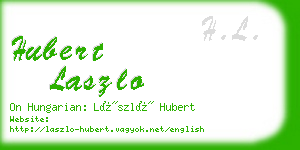 hubert laszlo business card